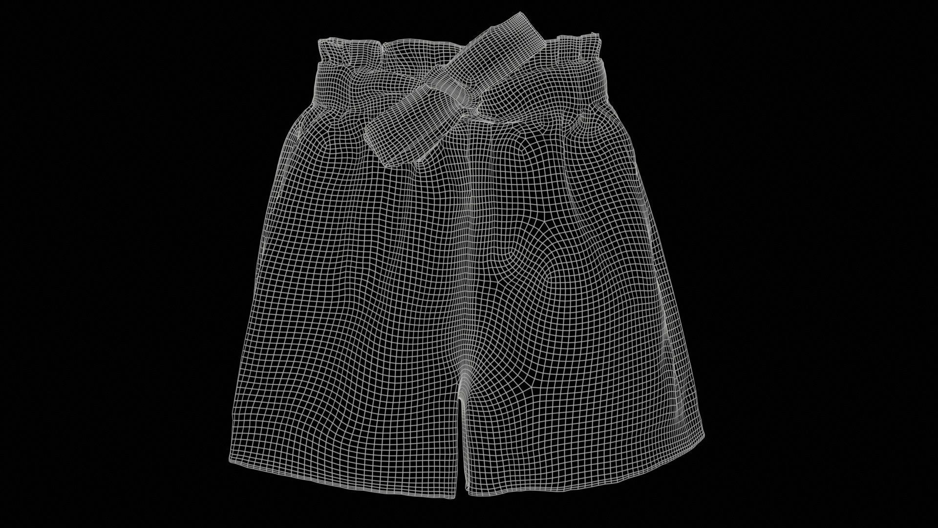 114 Trouser Short Bottom Jeans Superbundle 3D Model Collection_36