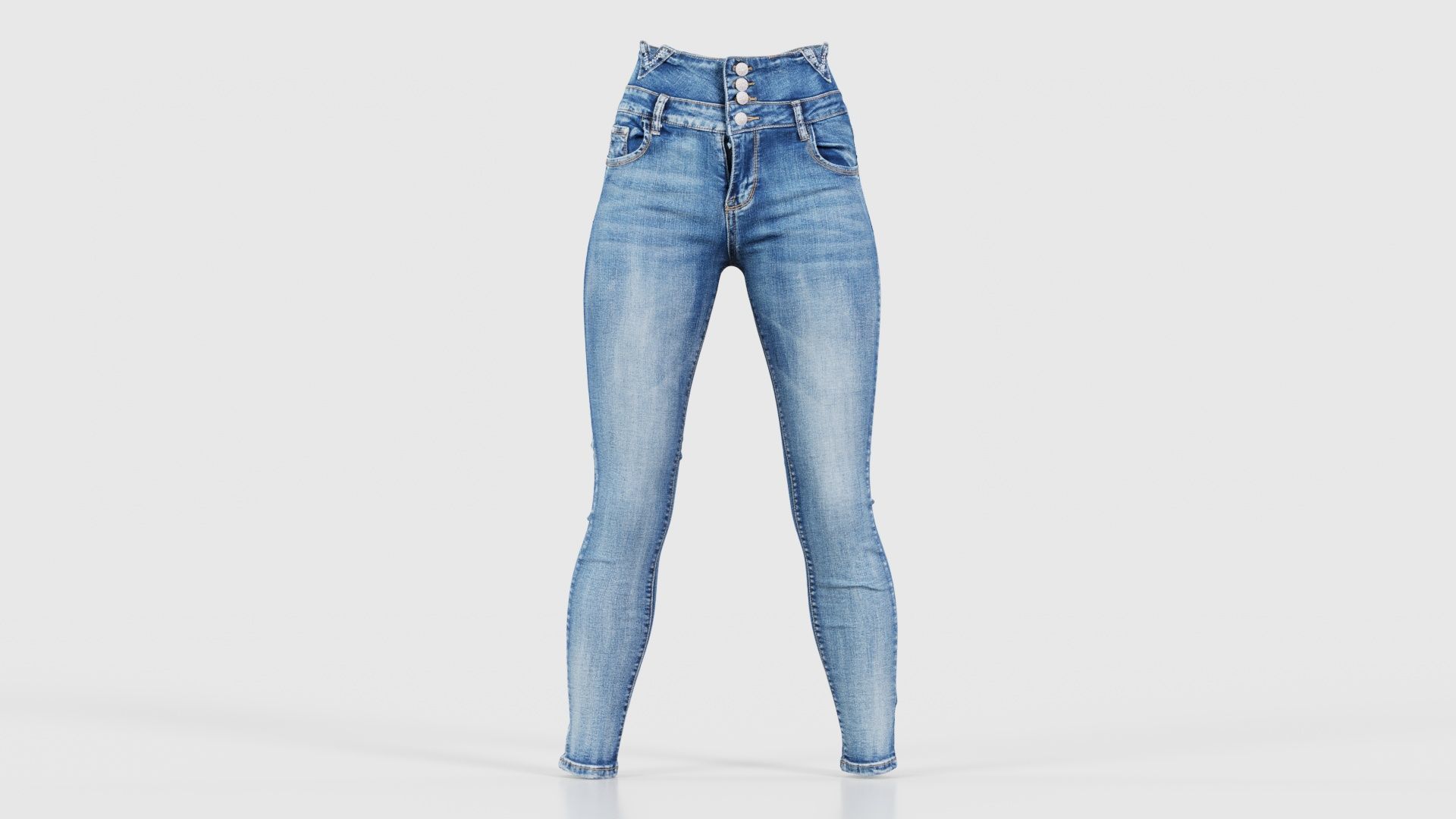 114 Trouser Short Bottom Jeans Superbundle 3D Model Collection_68