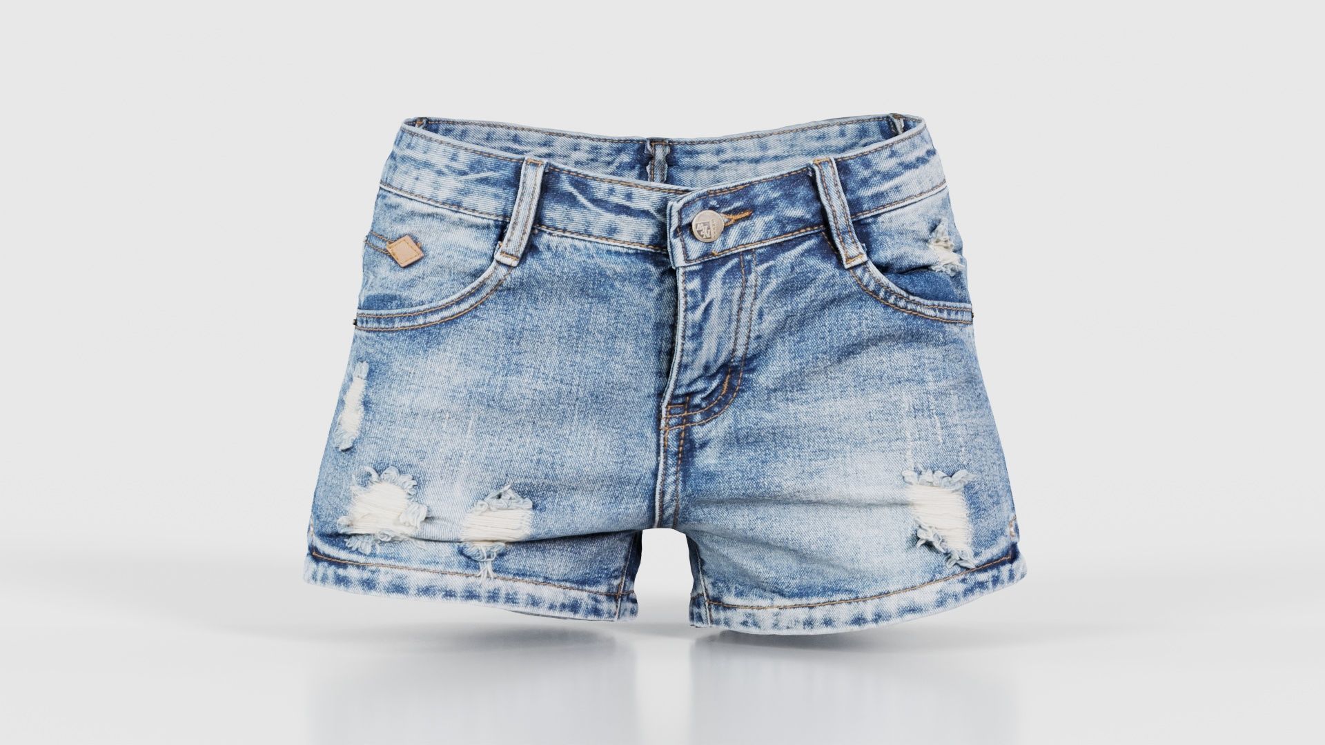 114 Trouser Short Bottom Jeans Superbundle 3D Model Collection_64