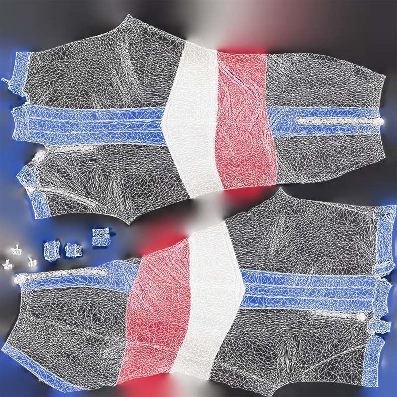 114 Trouser Short Bottom Jeans Superbundle 3D Model Collection_39
