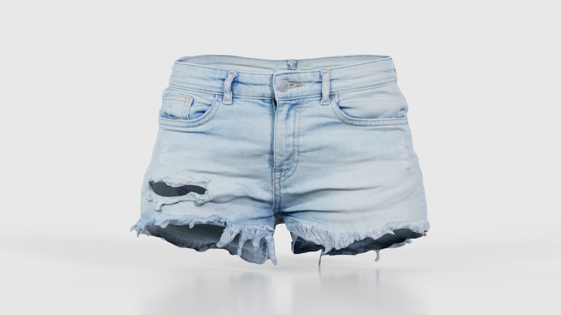 114 Trouser Short Bottom Jeans Superbundle 3D Model Collection_59