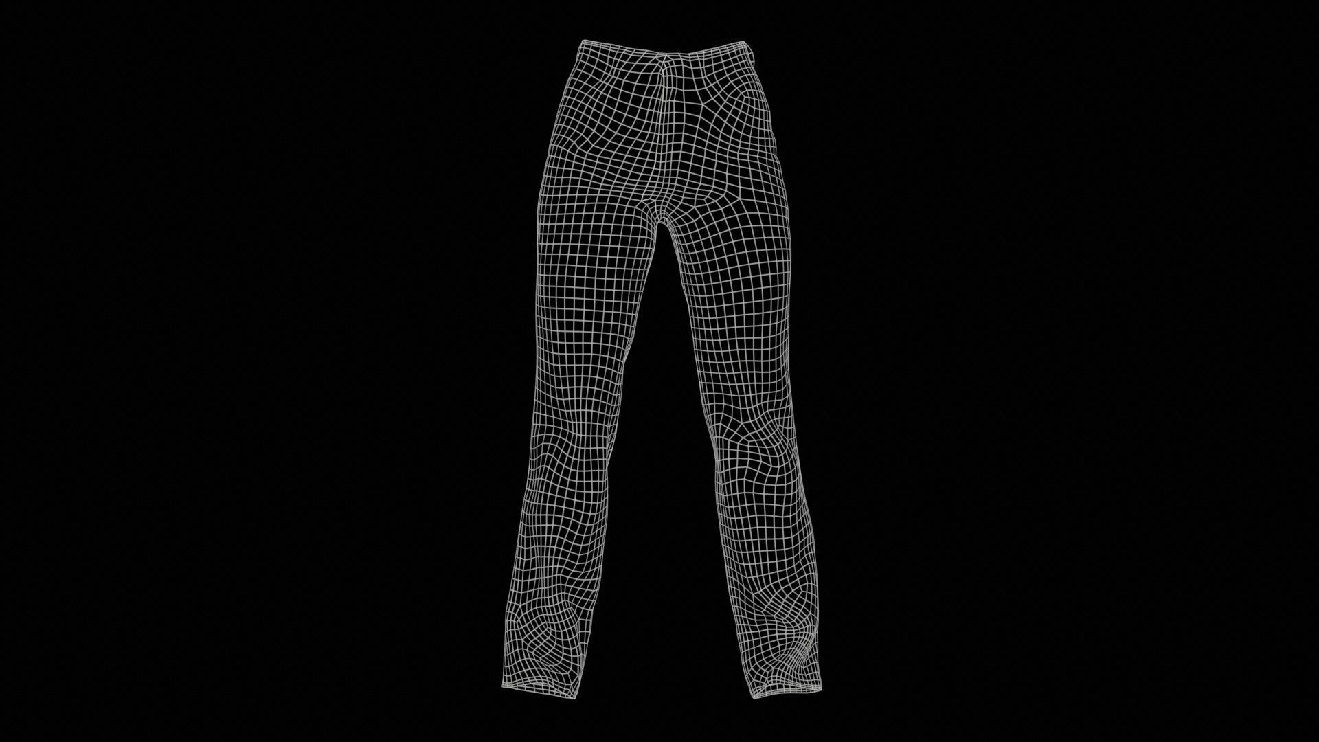 114 Trouser Short Bottom Jeans Superbundle 3D Model Collection_28