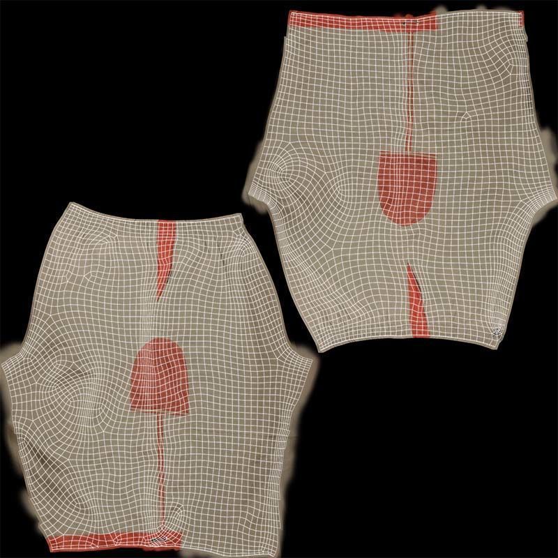 114 Trouser Short Bottom Jeans Superbundle 3D Model Collection_38