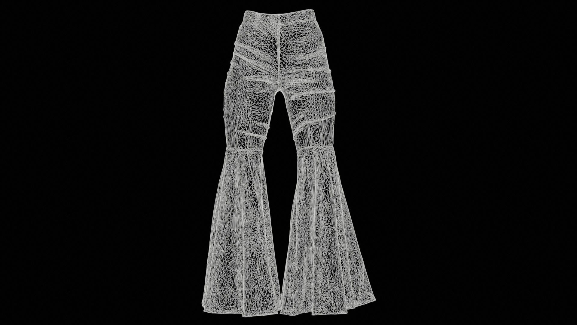 114 Trouser Short Bottom Jeans Superbundle 3D Model Collection_35