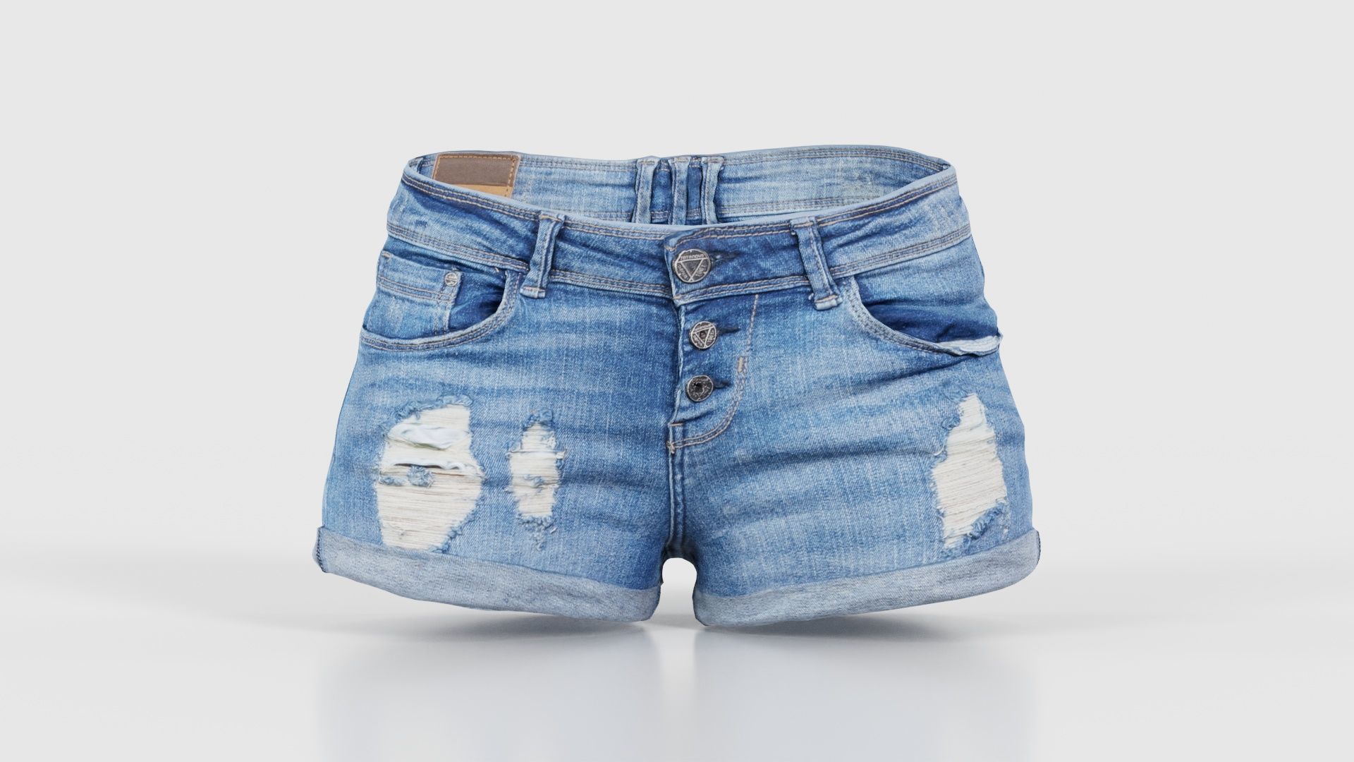 114 Trouser Short Bottom Jeans Superbundle 3D Model Collection_45