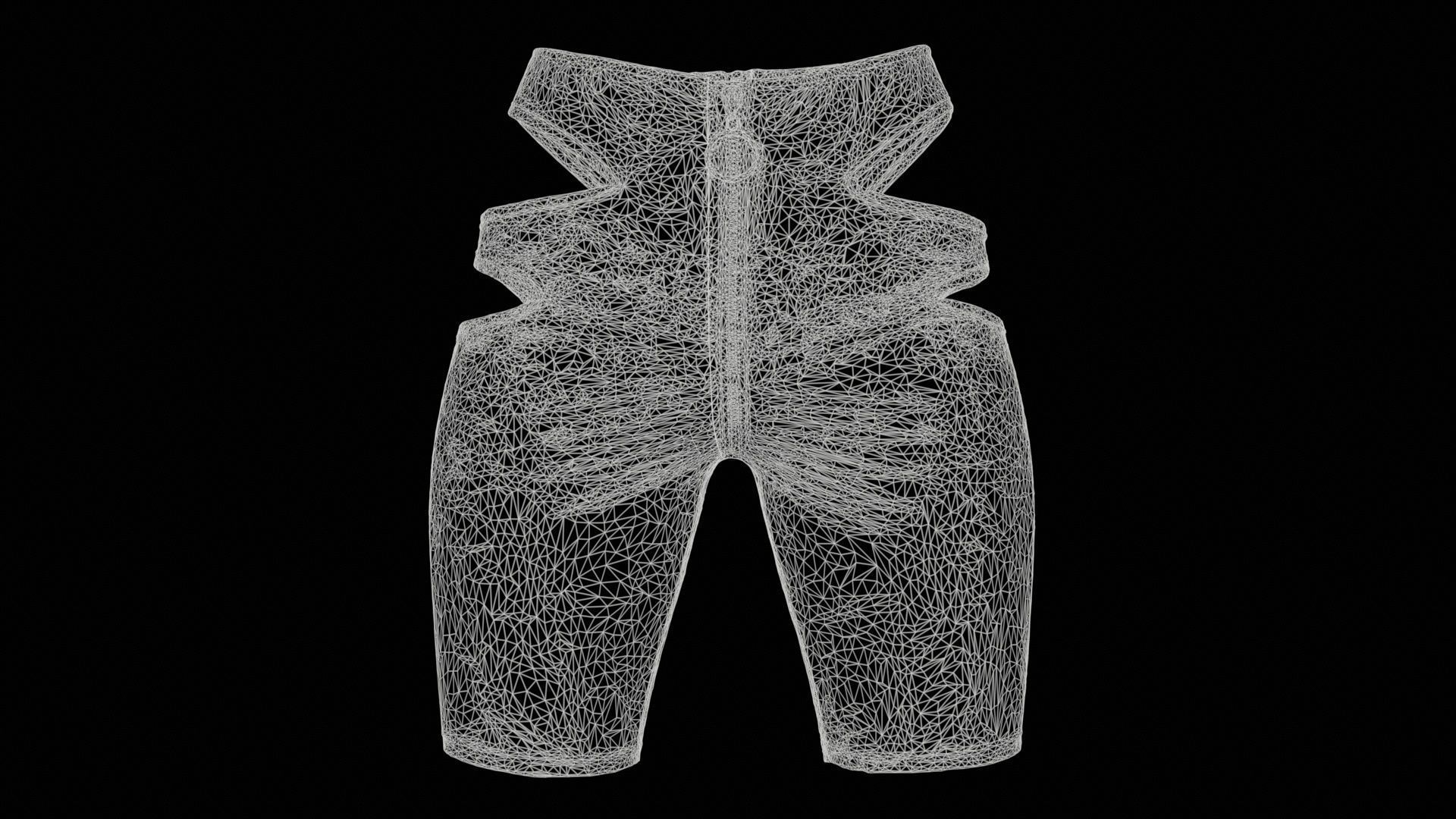 114 Trouser Short Bottom Jeans Superbundle 3D Model Collection_27