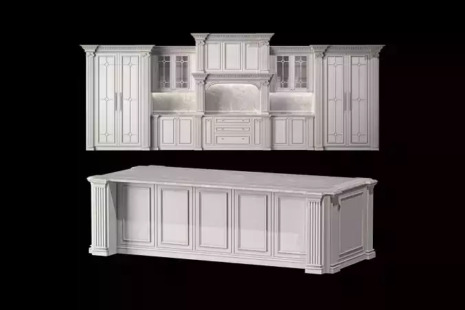 blk wood classical kitchen art 004