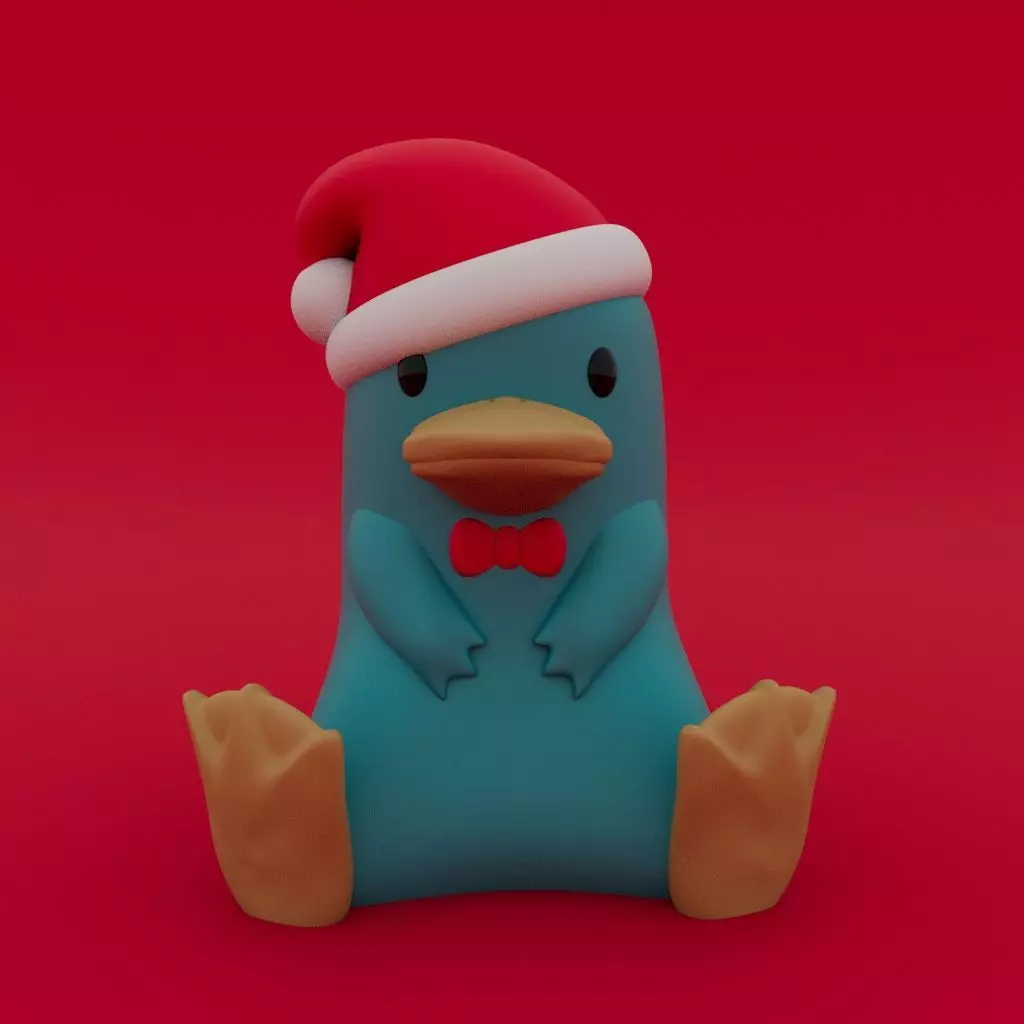 Christmas Special - Cute Platypus Perry 3D print model_0