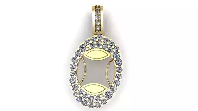 LUXURY ALPHABET O PENDAANT 3D PRINTABLE MODEL