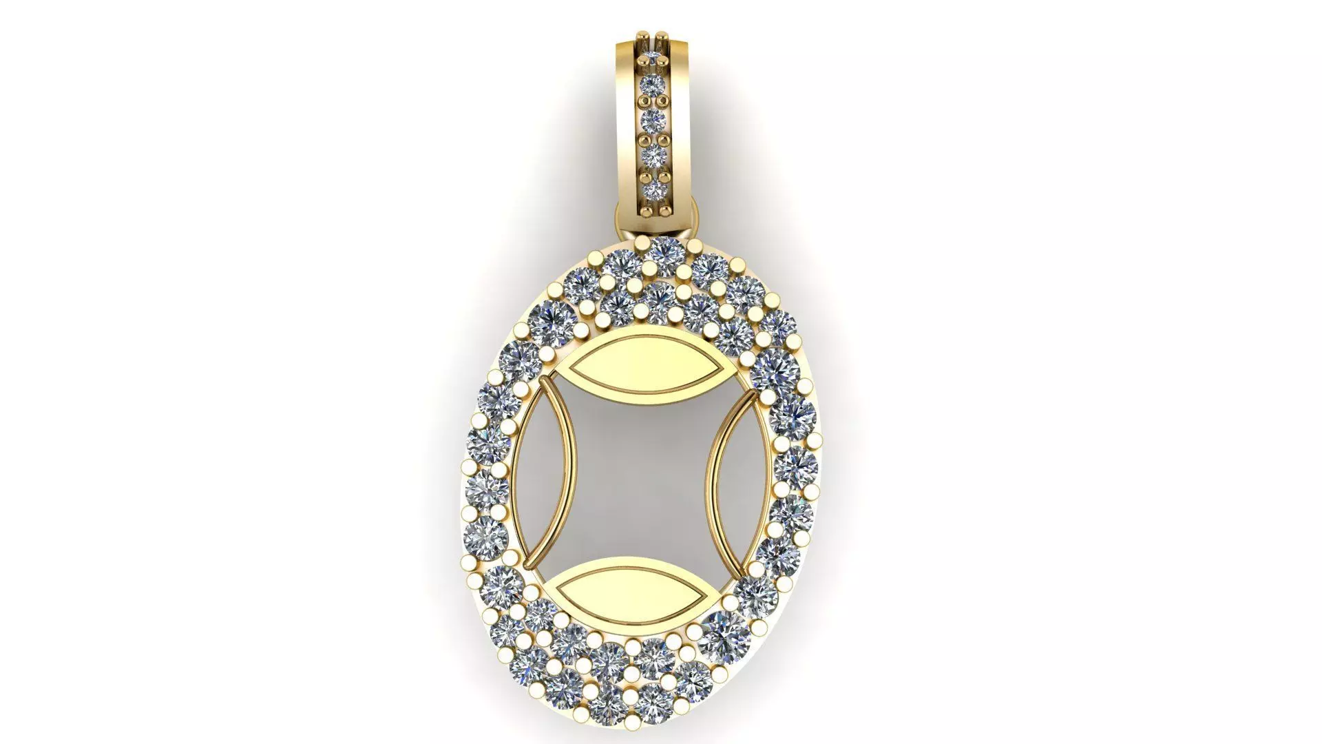 LUXURY ALPHABET O PENDAANT 3D PRINTABLE MODEL 3D print model