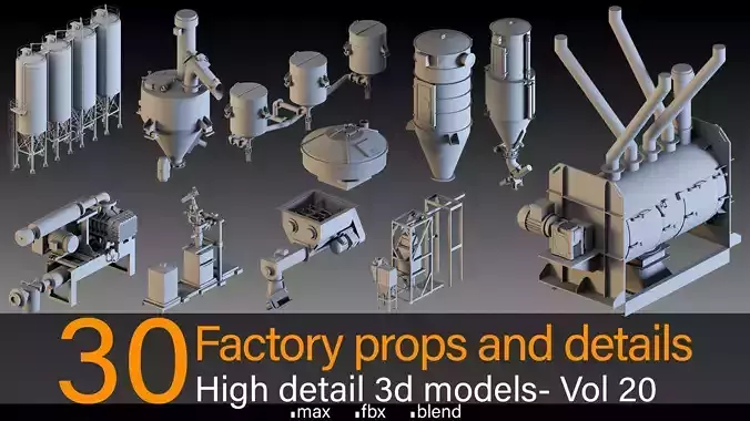 30- Factory props and details- Vol 20 3D model