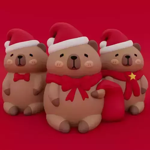 Christmas Special Kawaii Capybara Collection