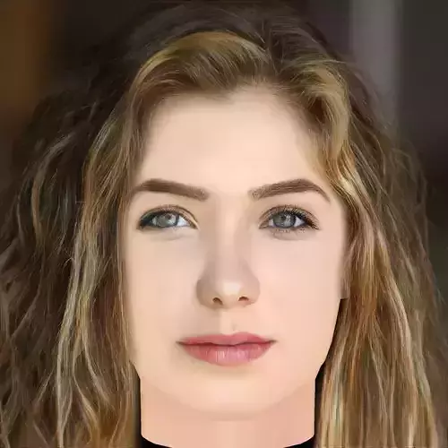 Haley Lu Richardson Head - No Hair - Low poly head for game  Low-poly 3D model