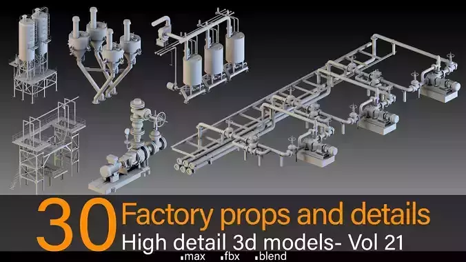30- Factory props and details- Vol 21 3D model 30- Factory props and details- Vol 21 3D model