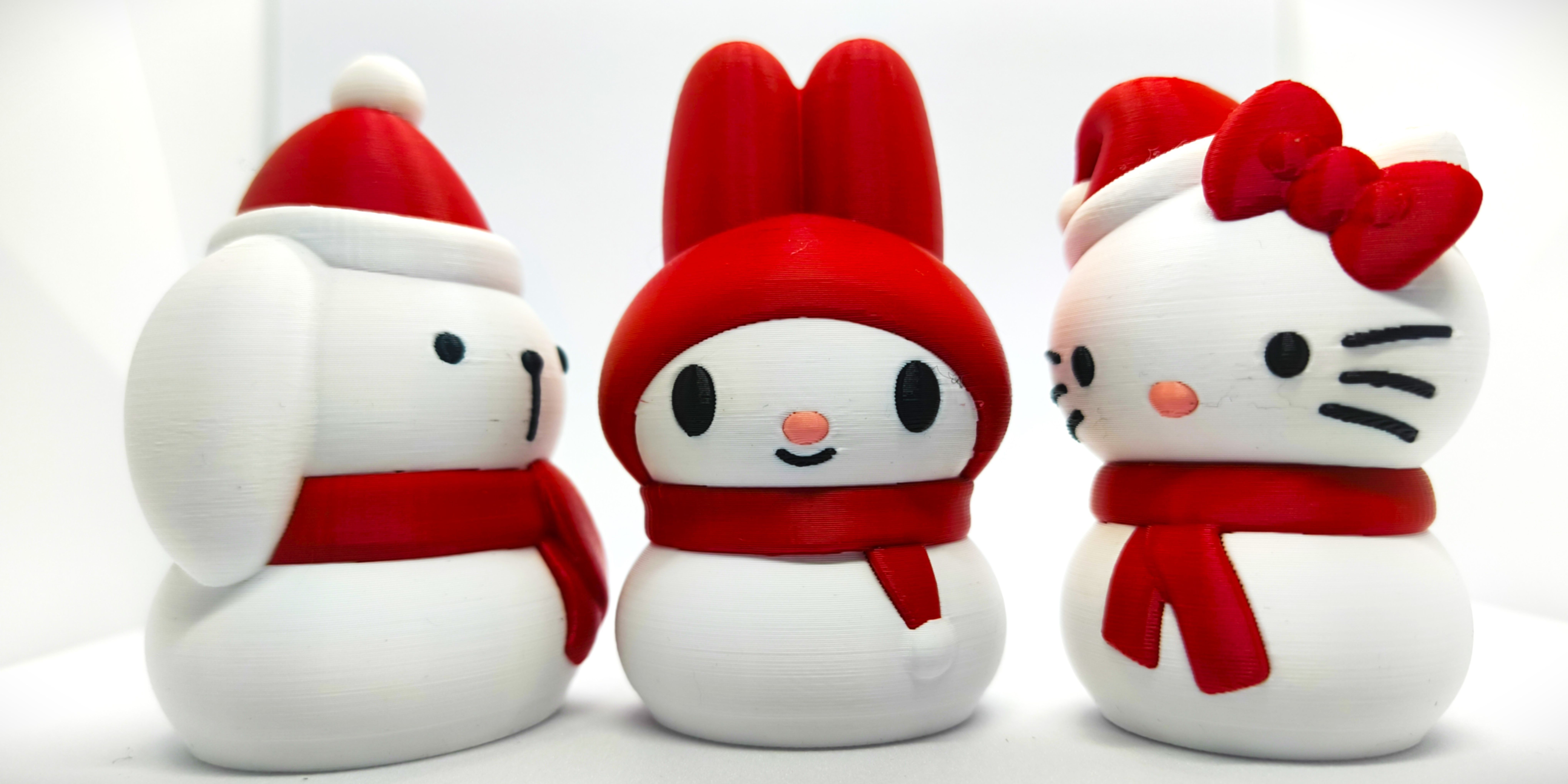 Christmas Special Cute Kitty Snowman Collection 3D print model_8