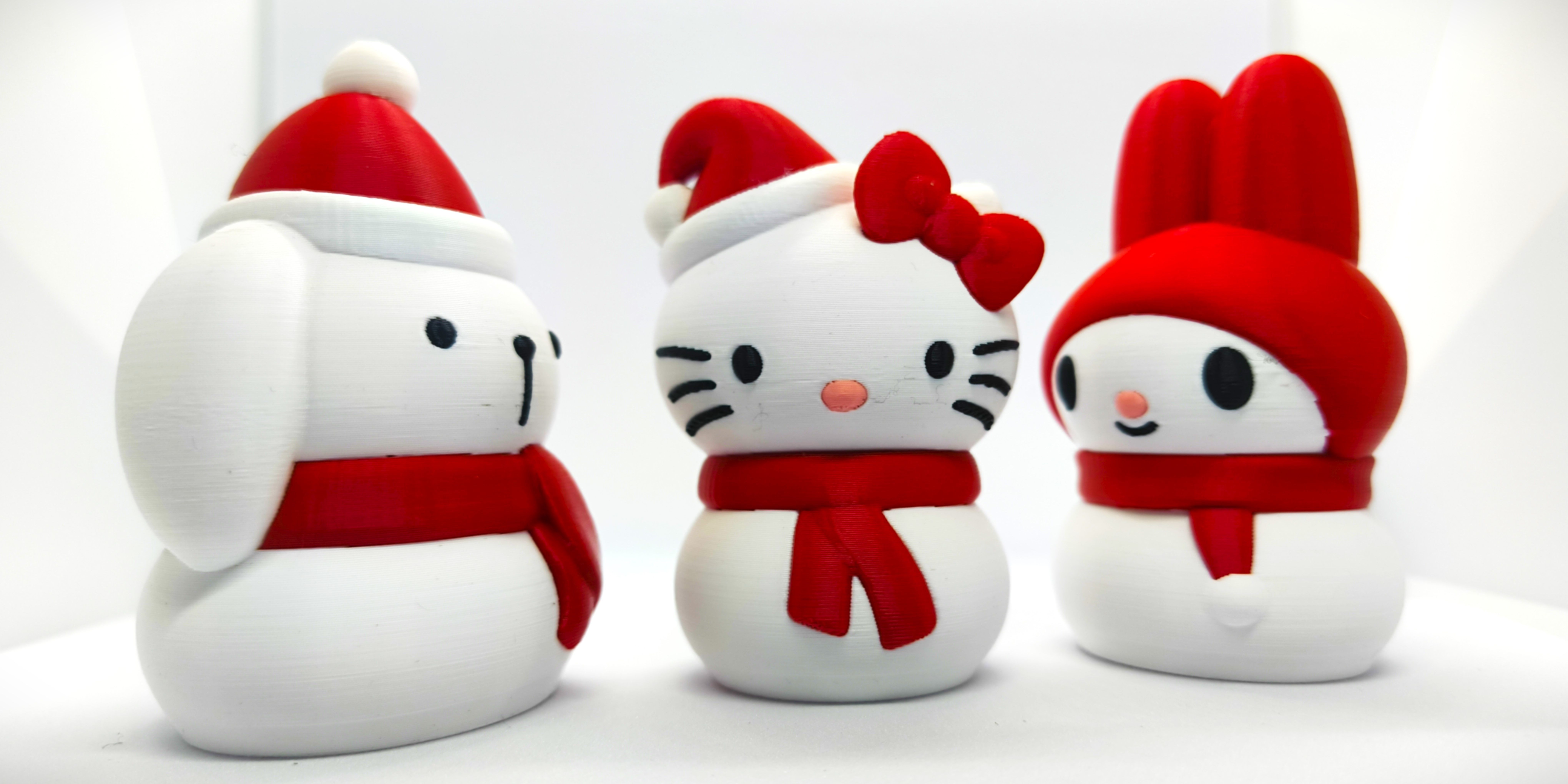 Christmas Special Cute Kitty Snowman Collection 3D print model_6