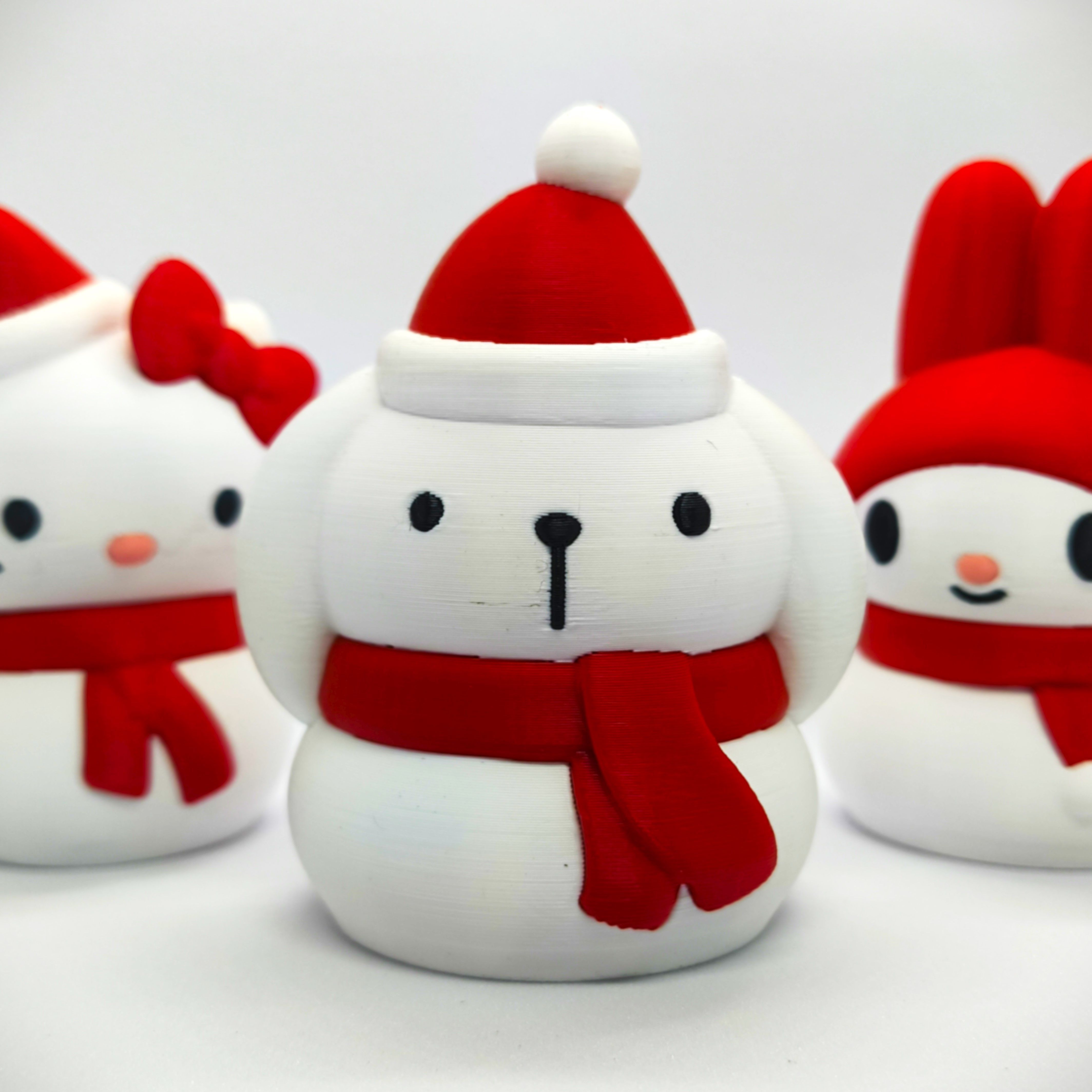 Christmas Special Cute Kitty Snowman Collection 3D print model_2
