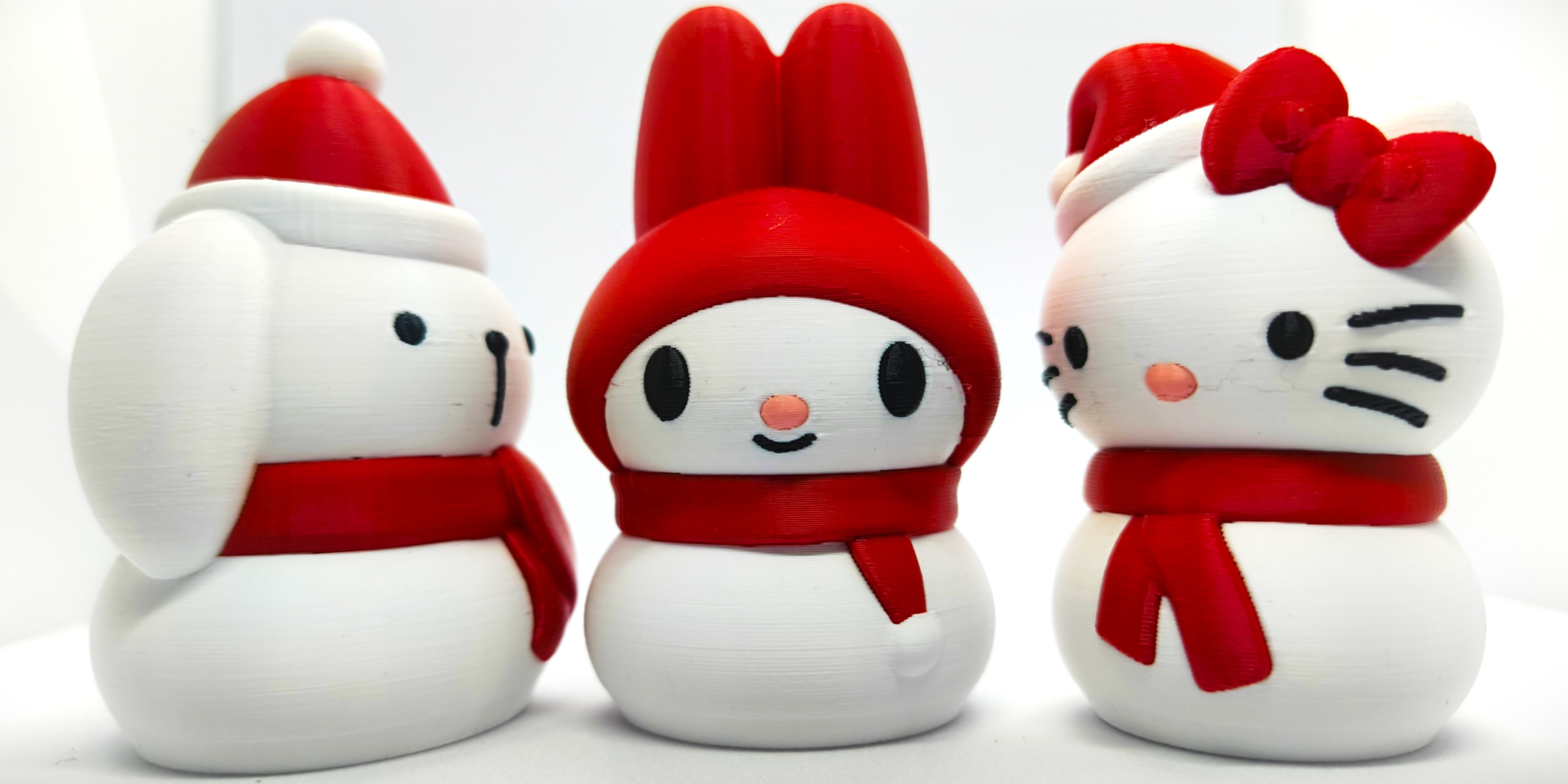 Christmas Special Cute Kitty Snowman Collection 3D print model_7