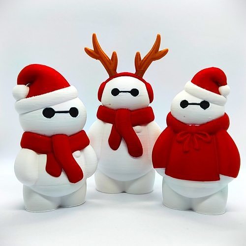 Christmas Special Cute Baymax Collection 3D print model