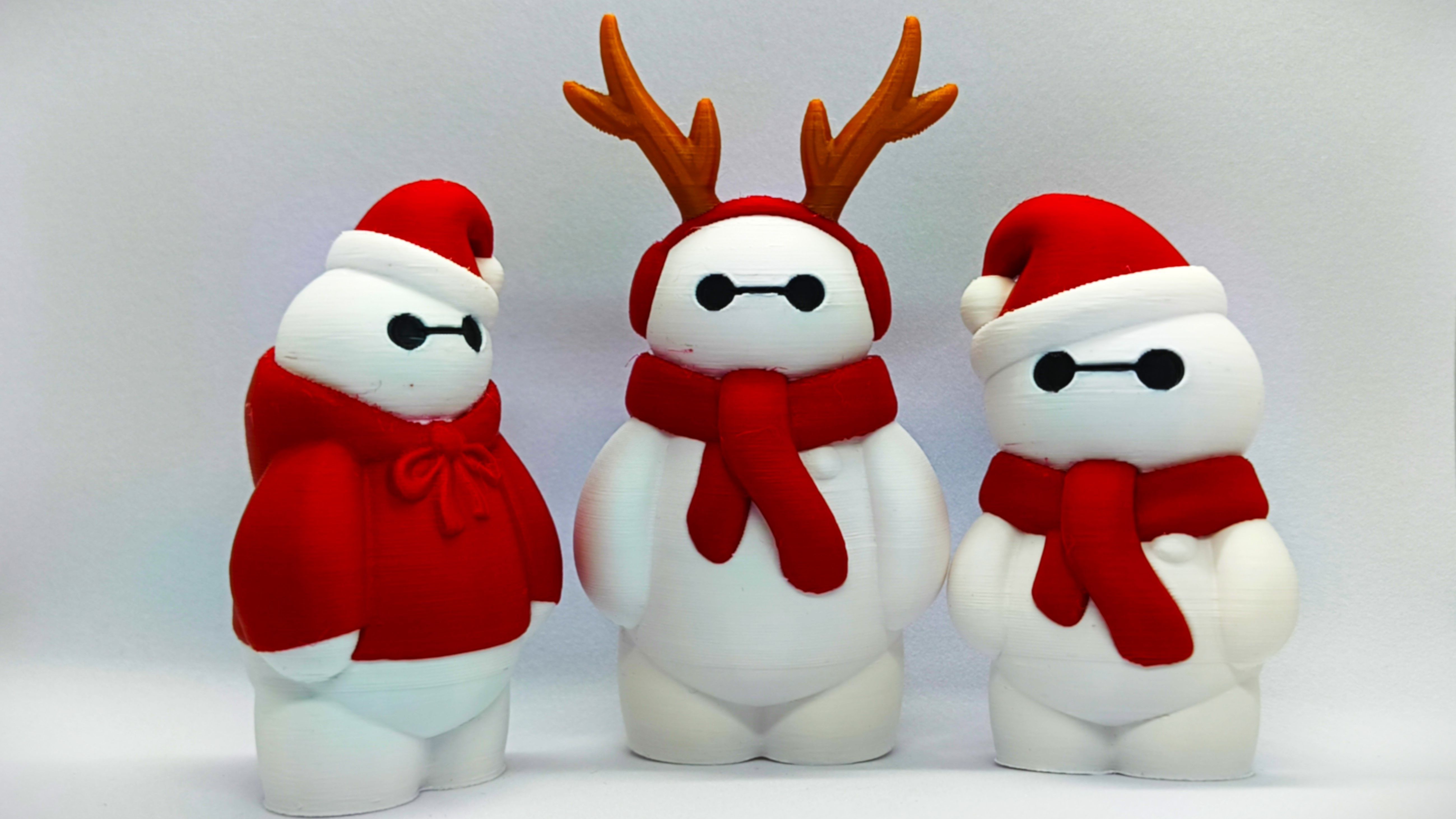 Christmas Special Cute Baymax Collection 3D print model_1