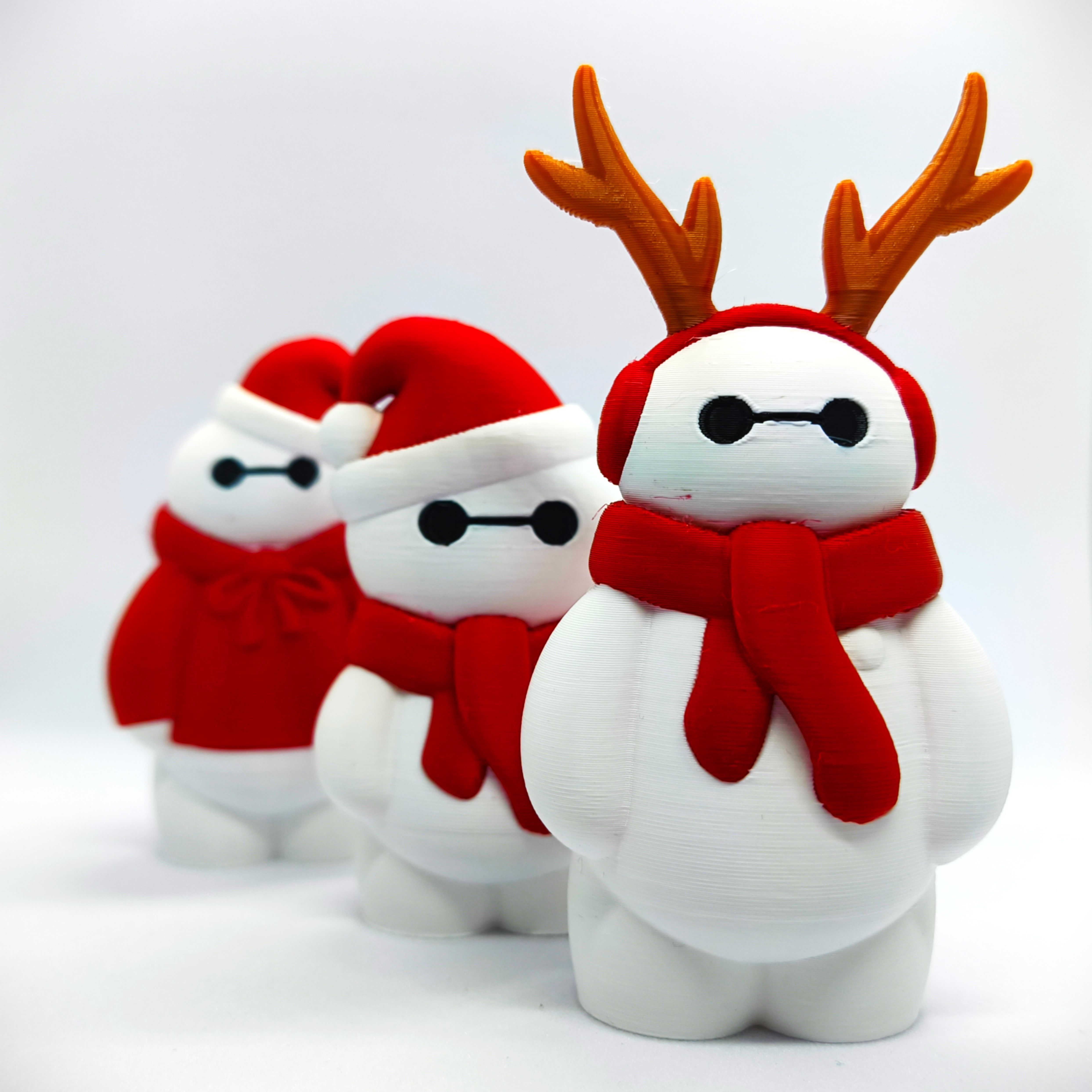 Christmas Special Cute Baymax Collection 3D print model_3