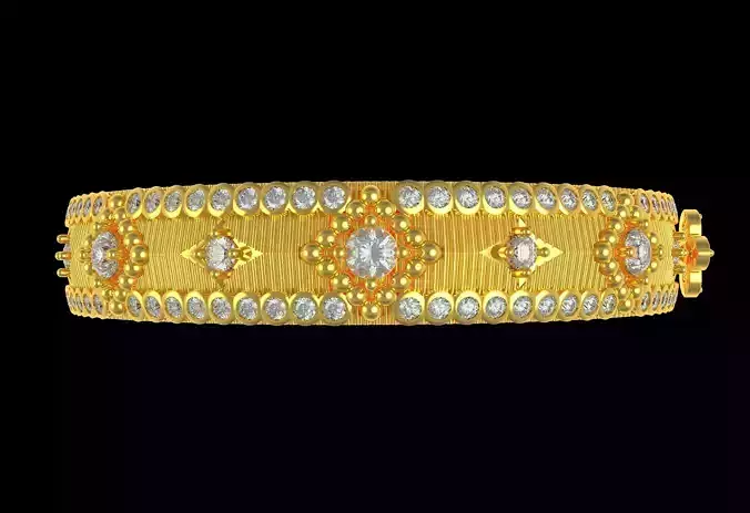 Vintage Gold Citrine Tennis Bracelet 