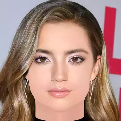 Isabela Merced Head - No Hair - Low poly head for game 