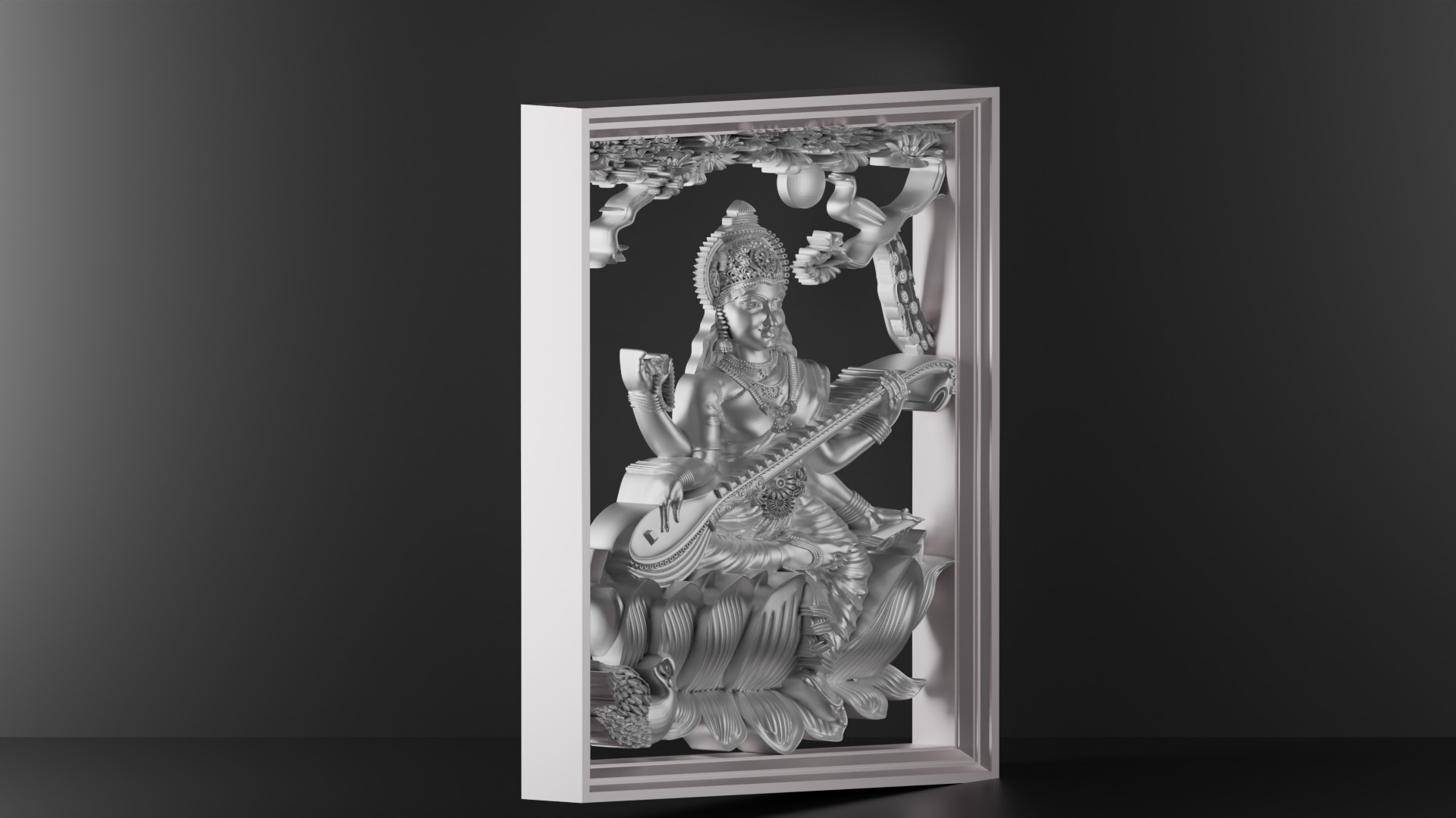 hindu goddess 3D print model_6