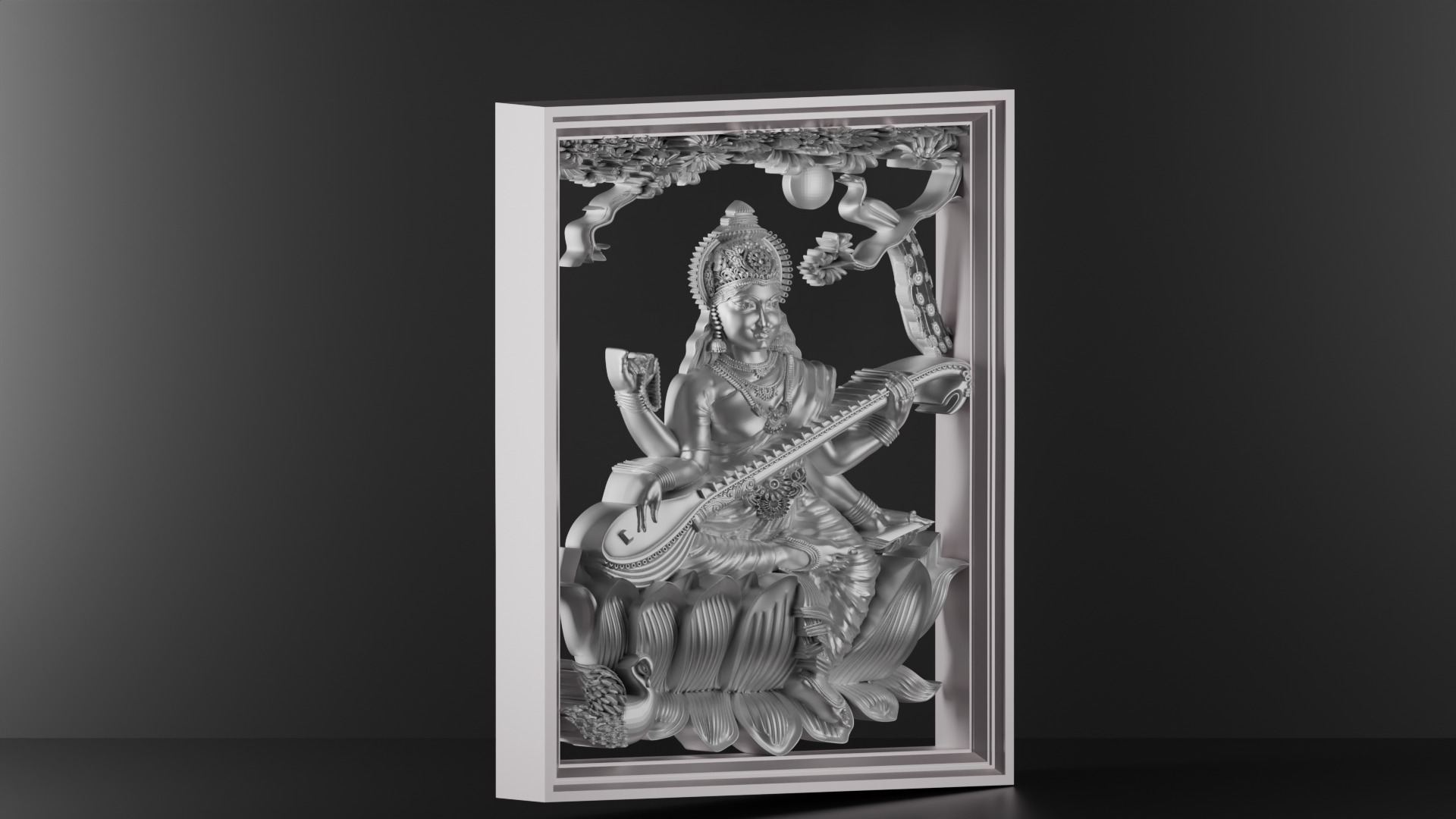 hindu goddess 3D print model_5