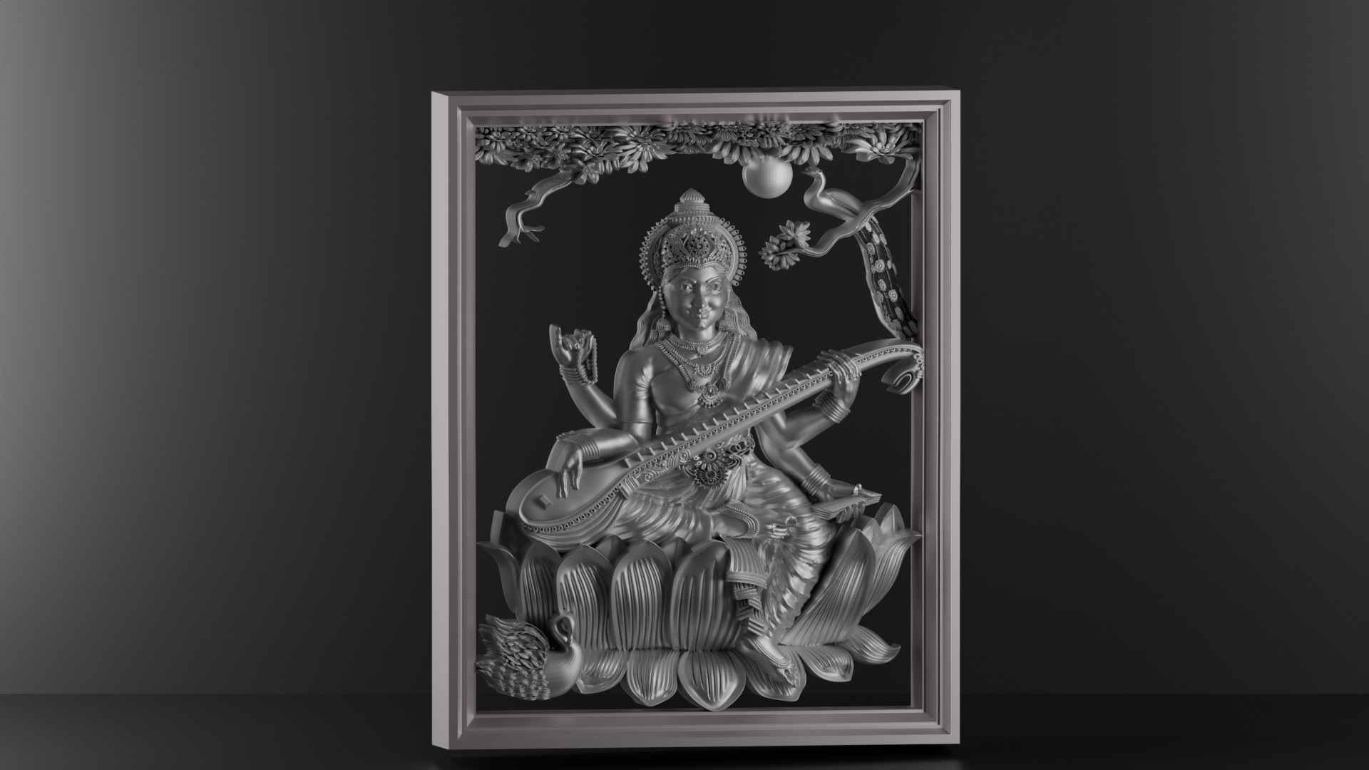 hindu goddess 3D print model_2