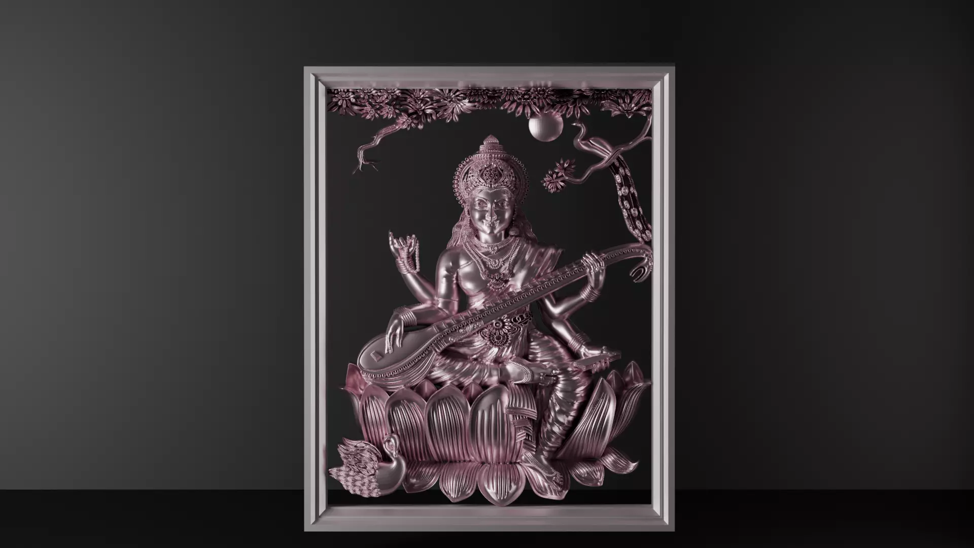 hindu goddess 3D print model_0