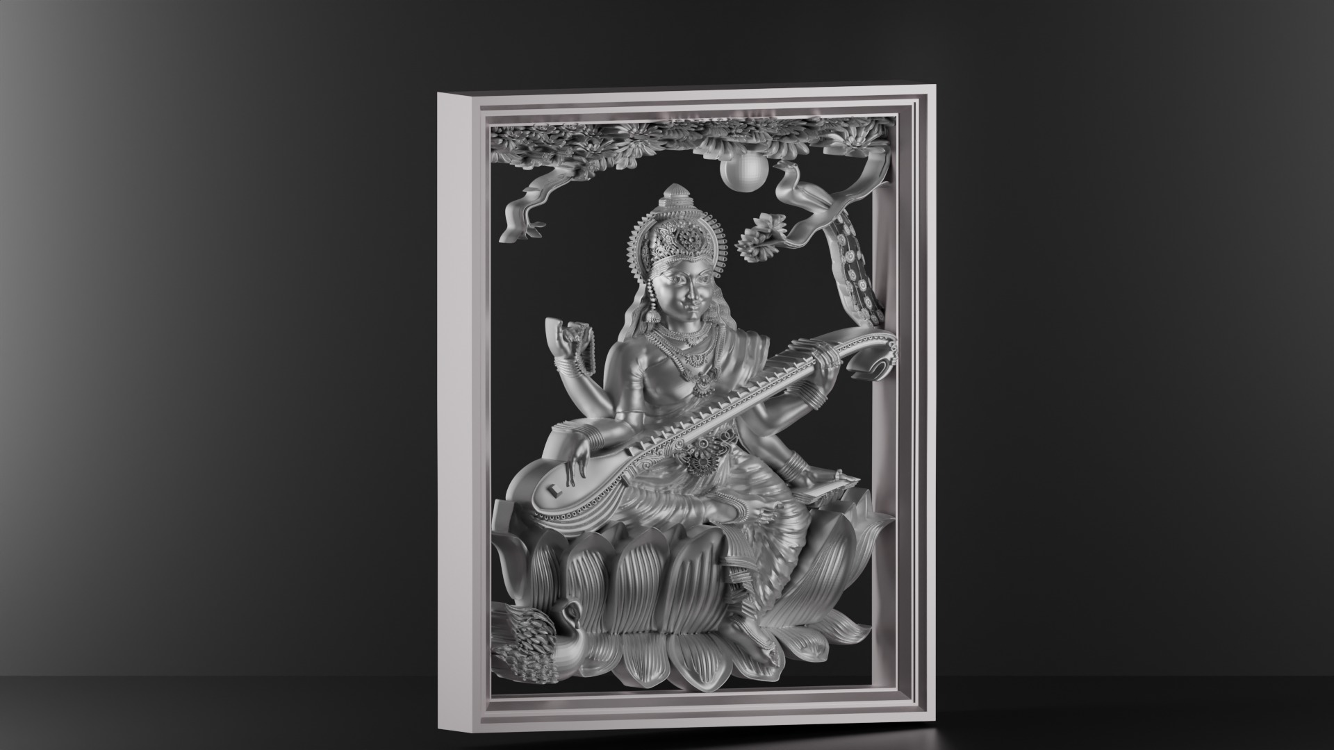hindu goddess 3D print model_4
