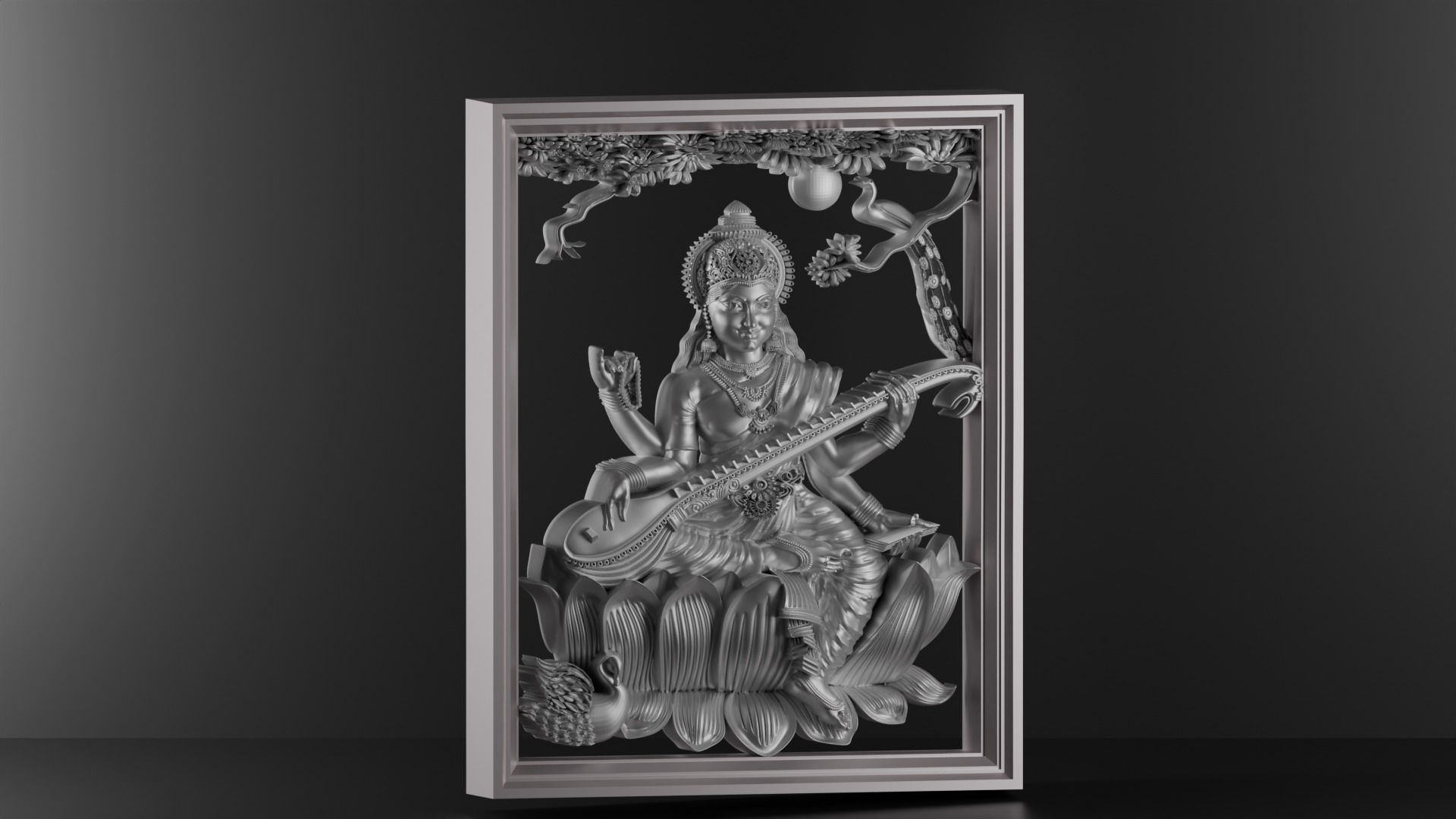 hindu goddess 3D print model_3