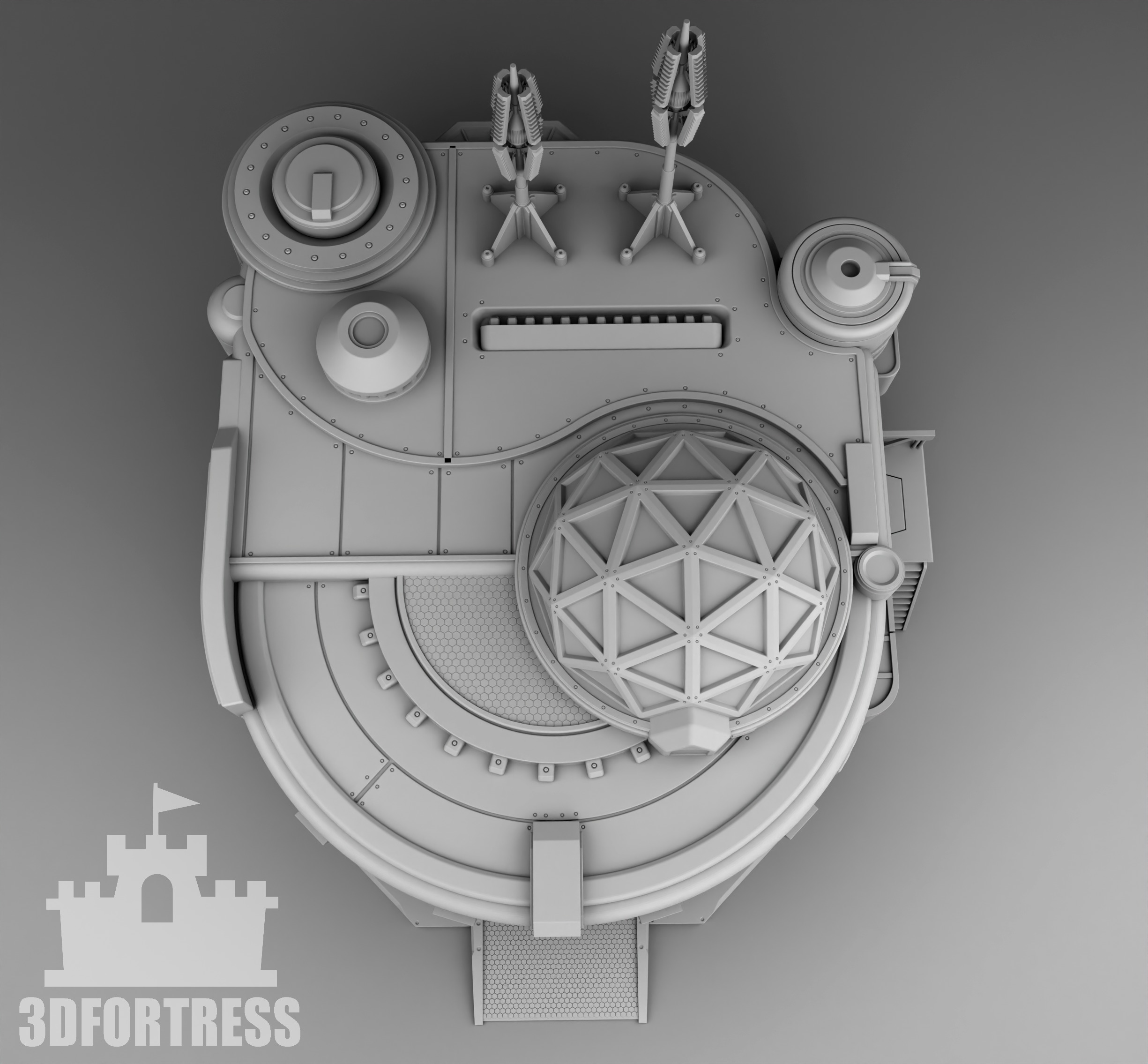 Martian Laboratory 3D print model_3