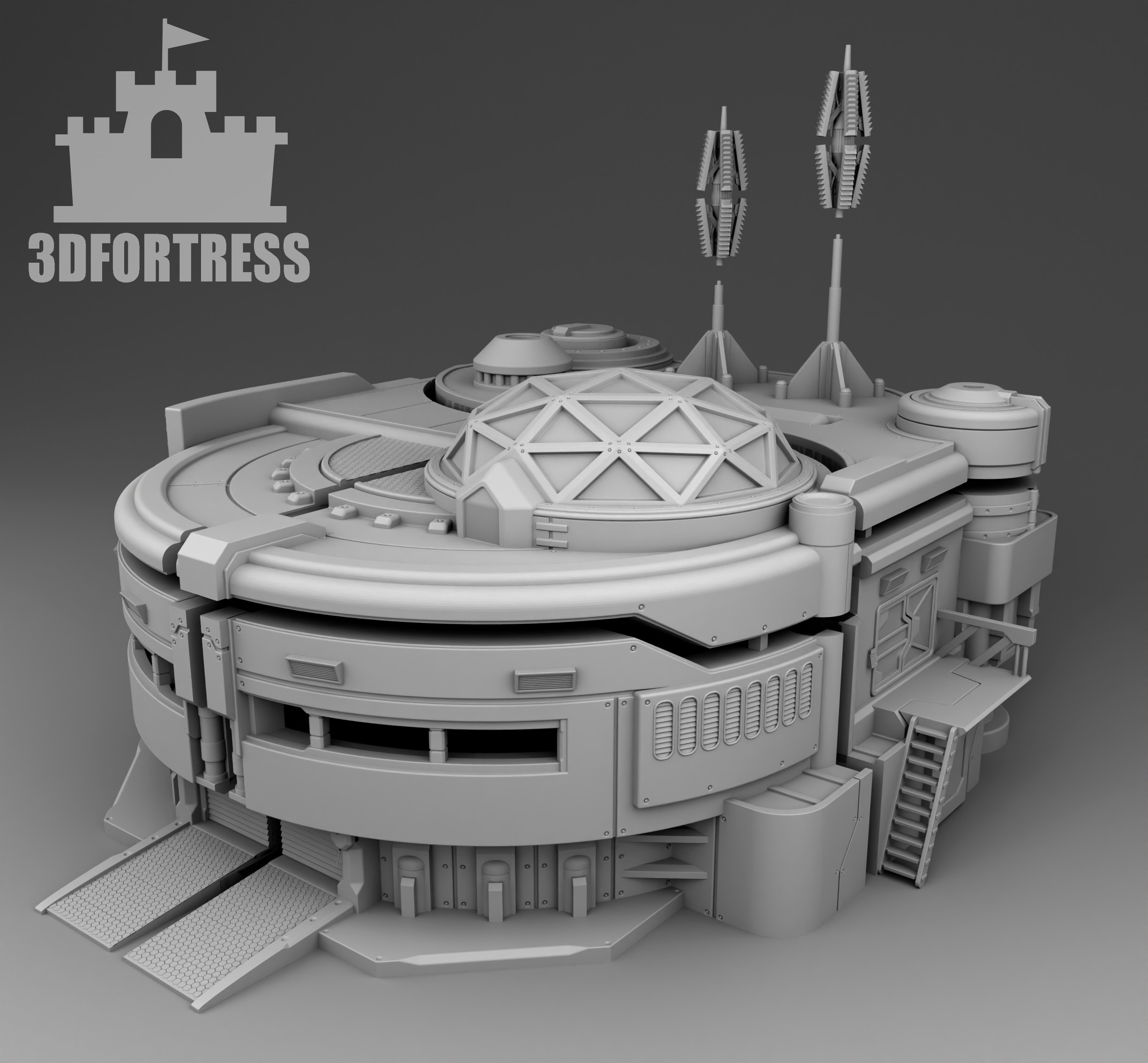 Martian Laboratory 3D print model_4