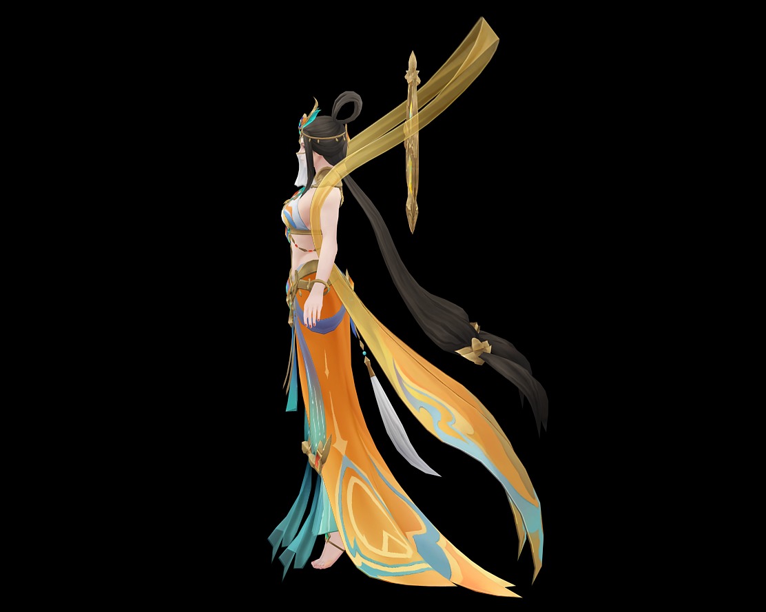 Dunhuang Feitian 3D model_9