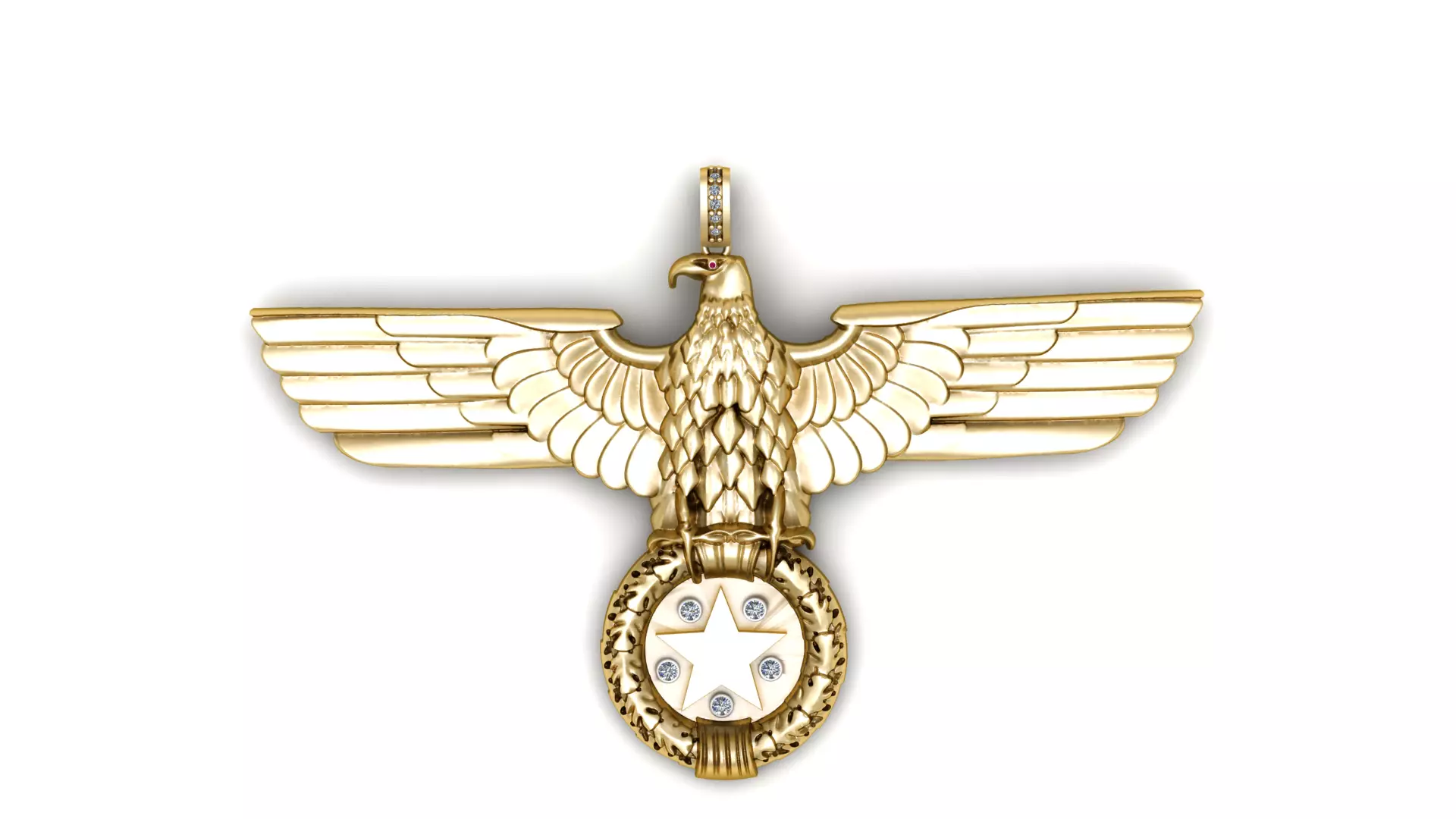 EAGLE AND MADLE PENDANT 3D PRINTABLE MODEL 3D print model