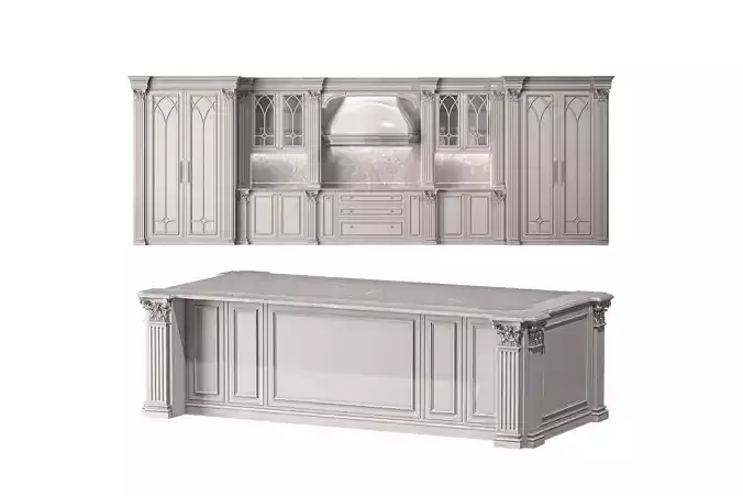 blk wood classical kitchen art 006