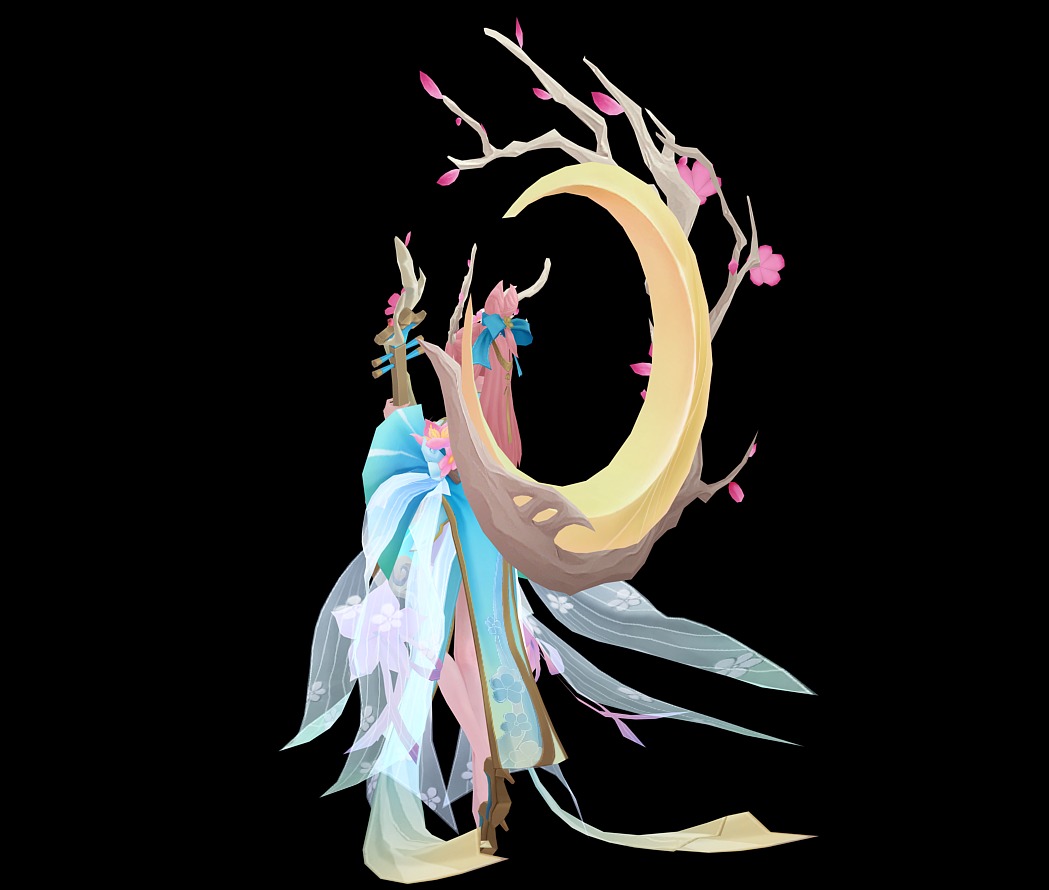 singing girl 3D model_20