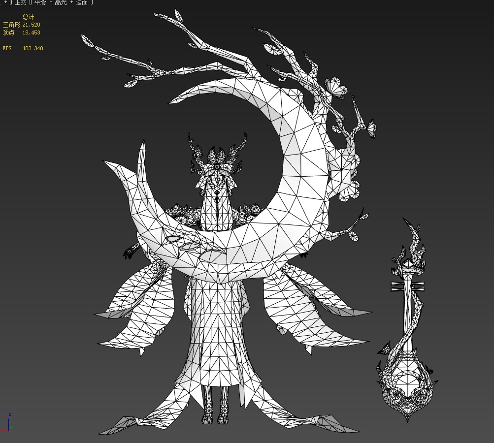 singing girl 3D model_17