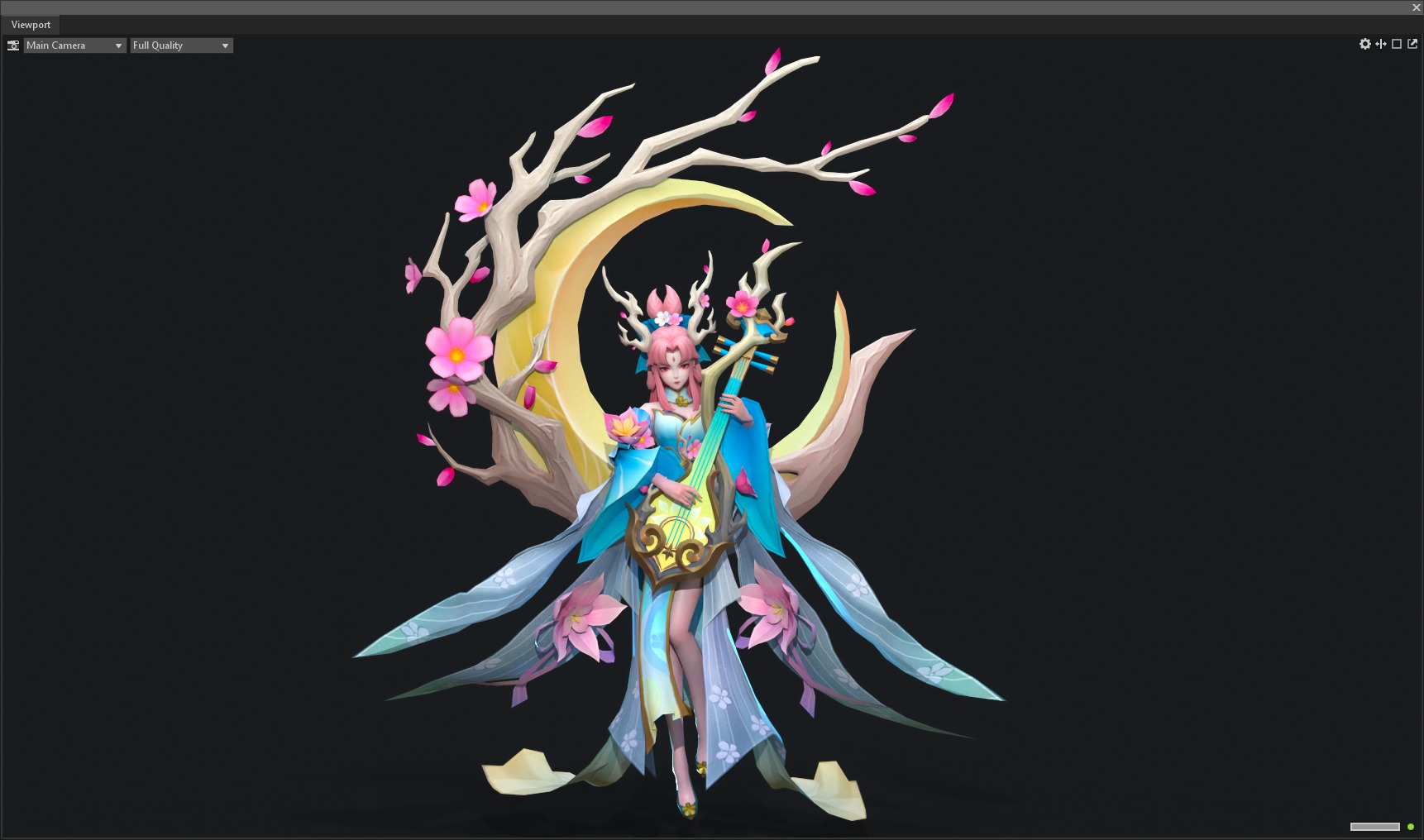 singing girl 3D model_28