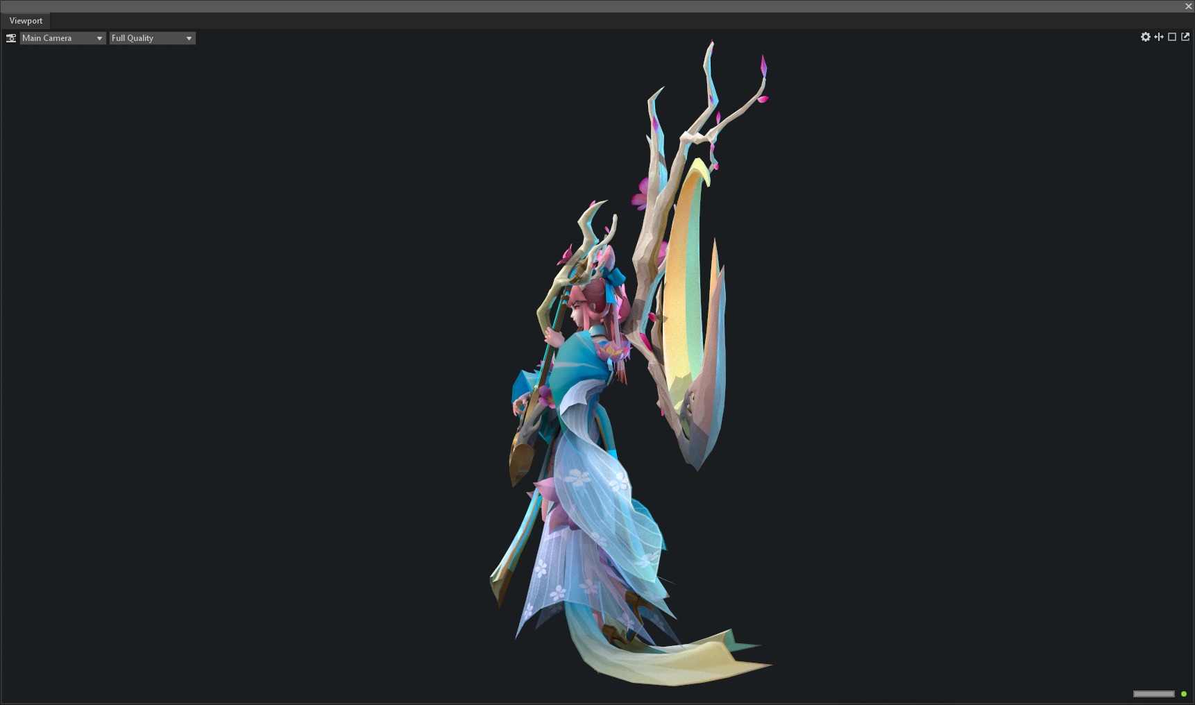 singing girl 3D model_30