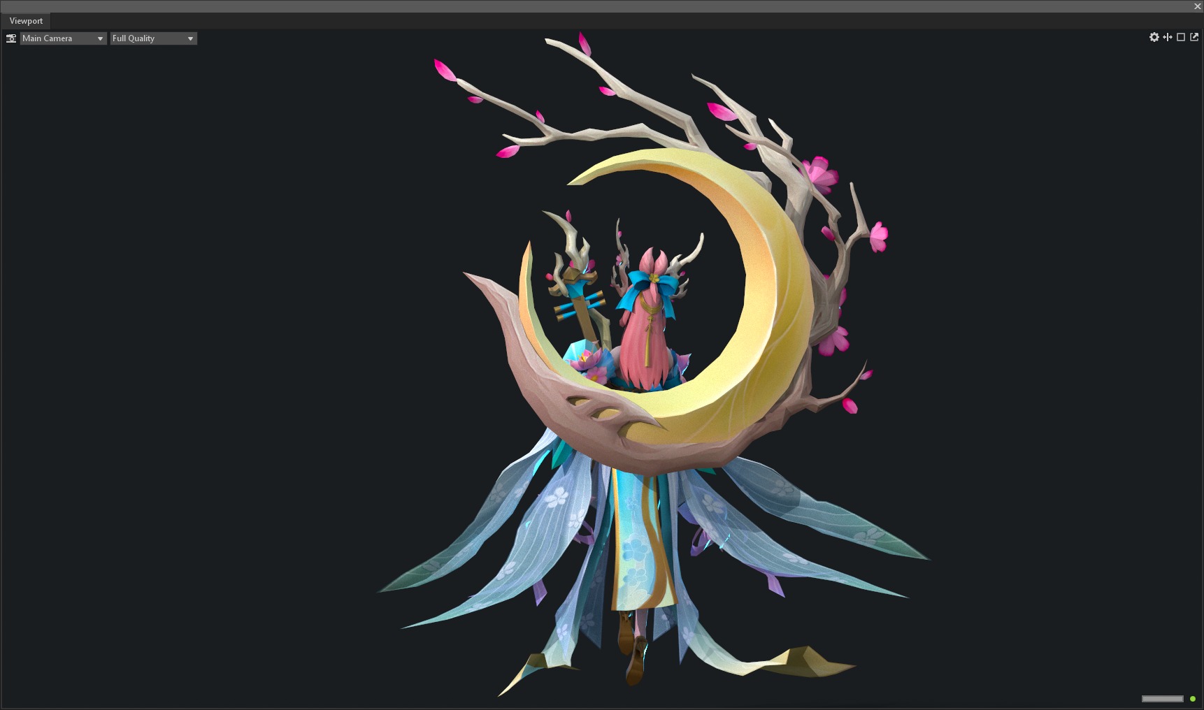 singing girl 3D model_31