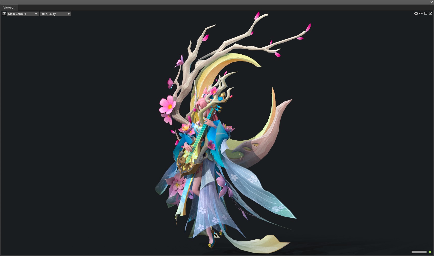 singing girl 3D model_29