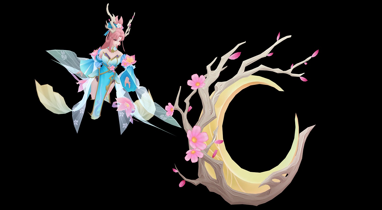 singing girl 3D model_24