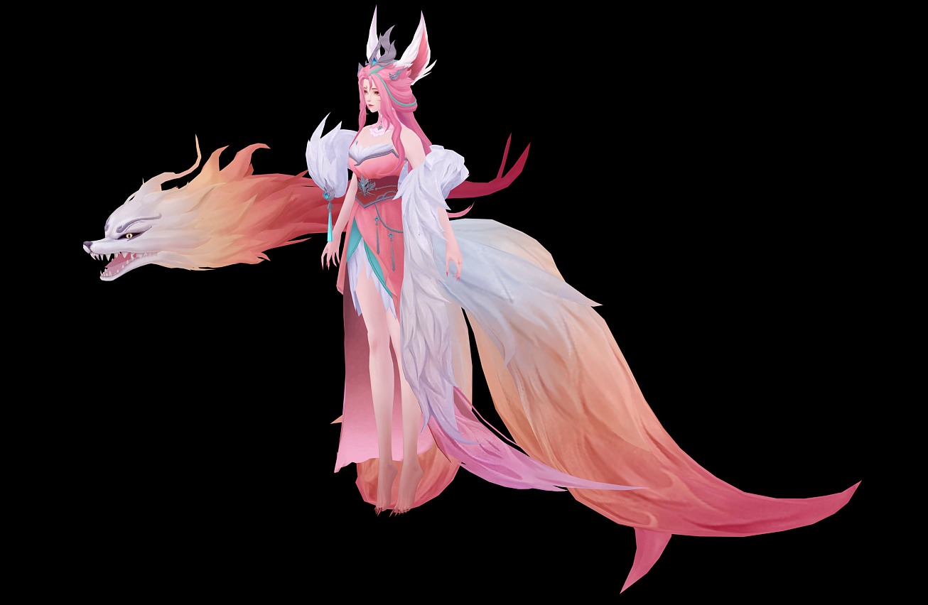 Demon Fox 3D model_9