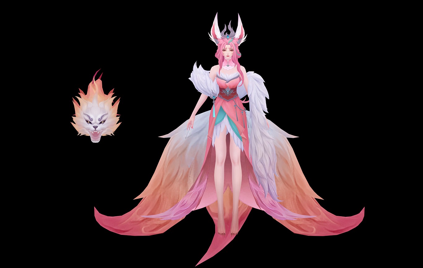 Demon Fox 3D model_8