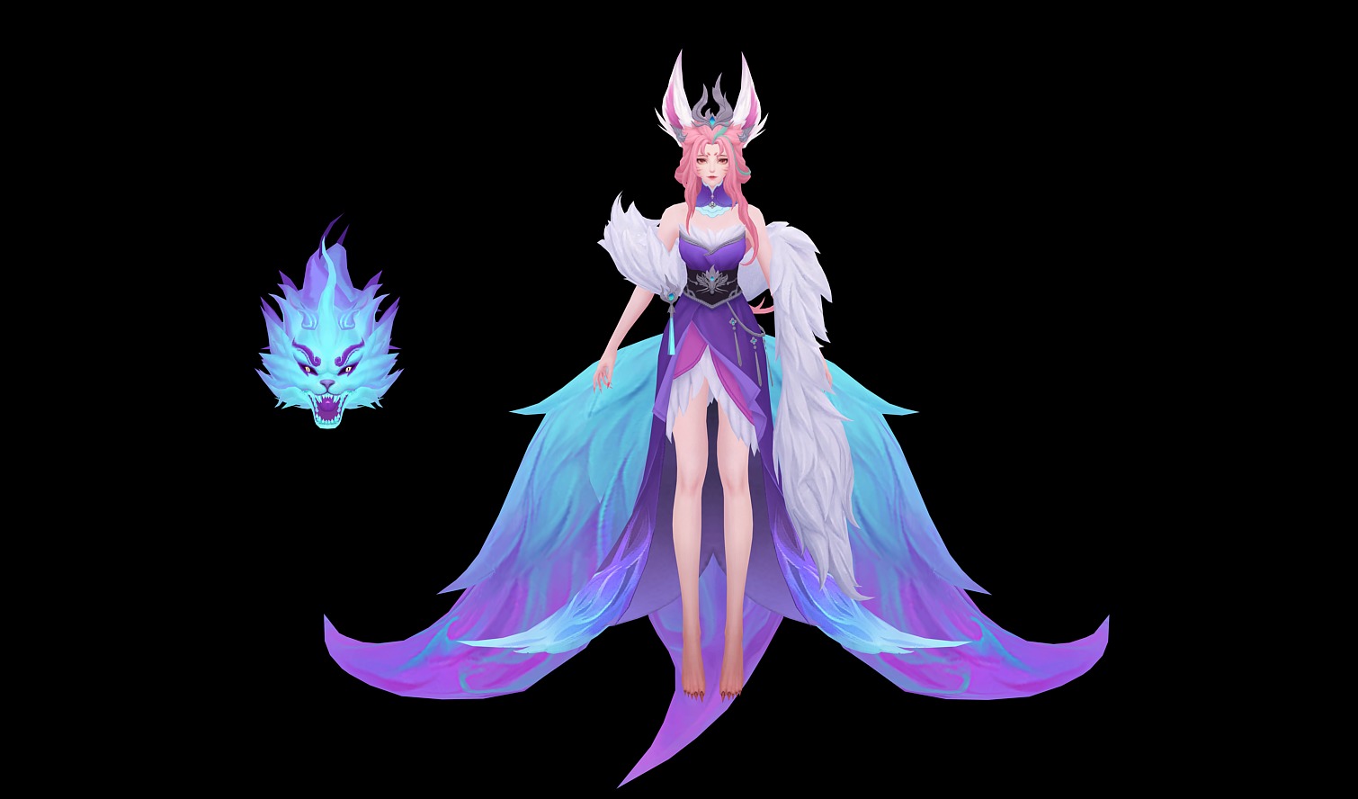 Demon Fox 3D model_7