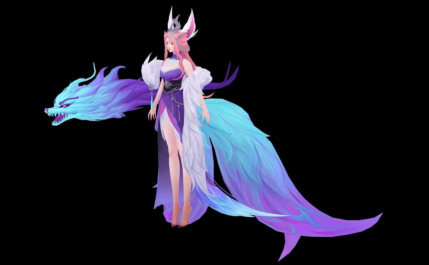 Demon Fox 3D model_10