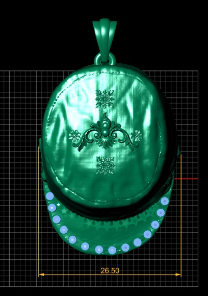 MEN CAP PENDANT 3D PRINTABLE MODEL 3D print model_4